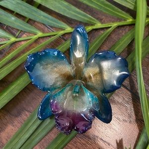 Real orchid hair clip/necklace💖